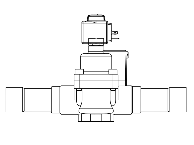 常閉電磁閥1078/M42A6,內連焊接接頭,活塞先導式